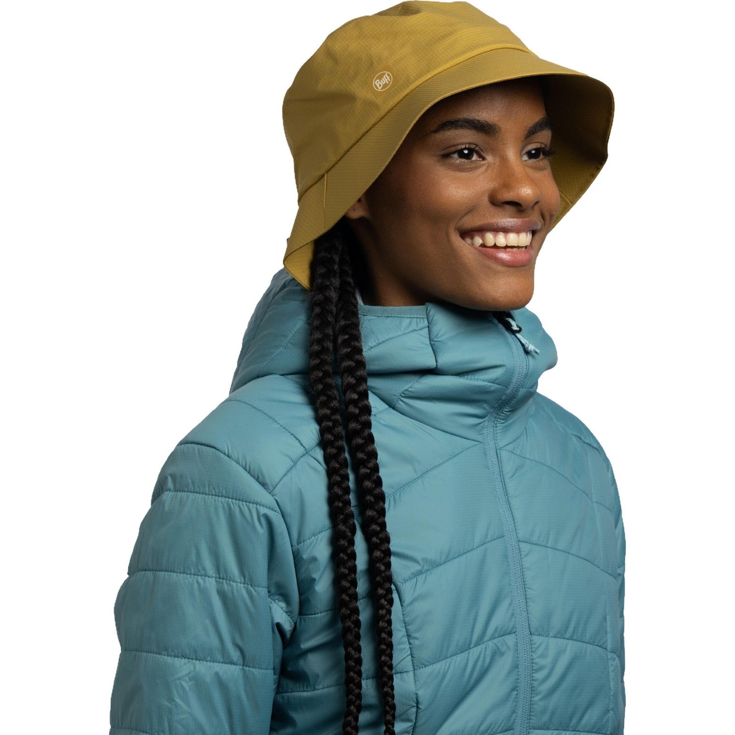 Buff Rain Solid Bucket Hat