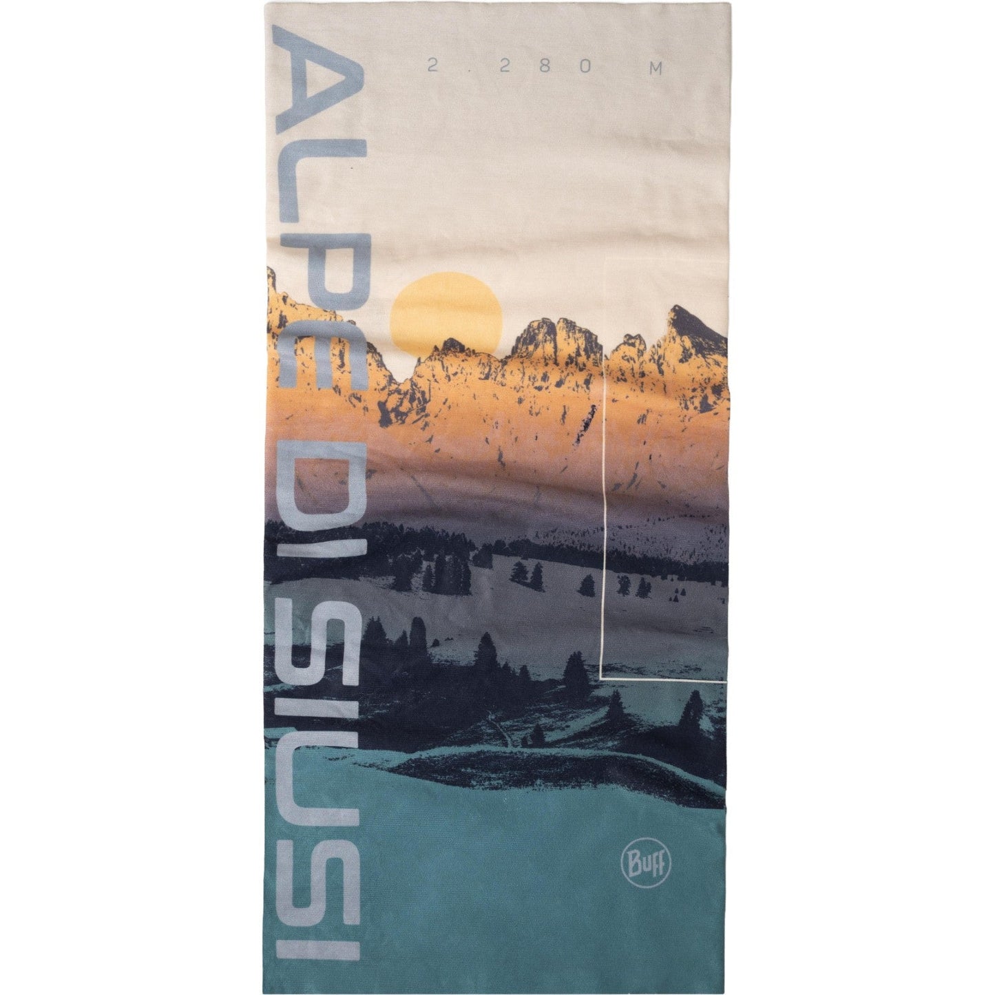 Buff Original Ecostretch Alp3 Di Siusi Peak Neck Gaiters - Multi - OS