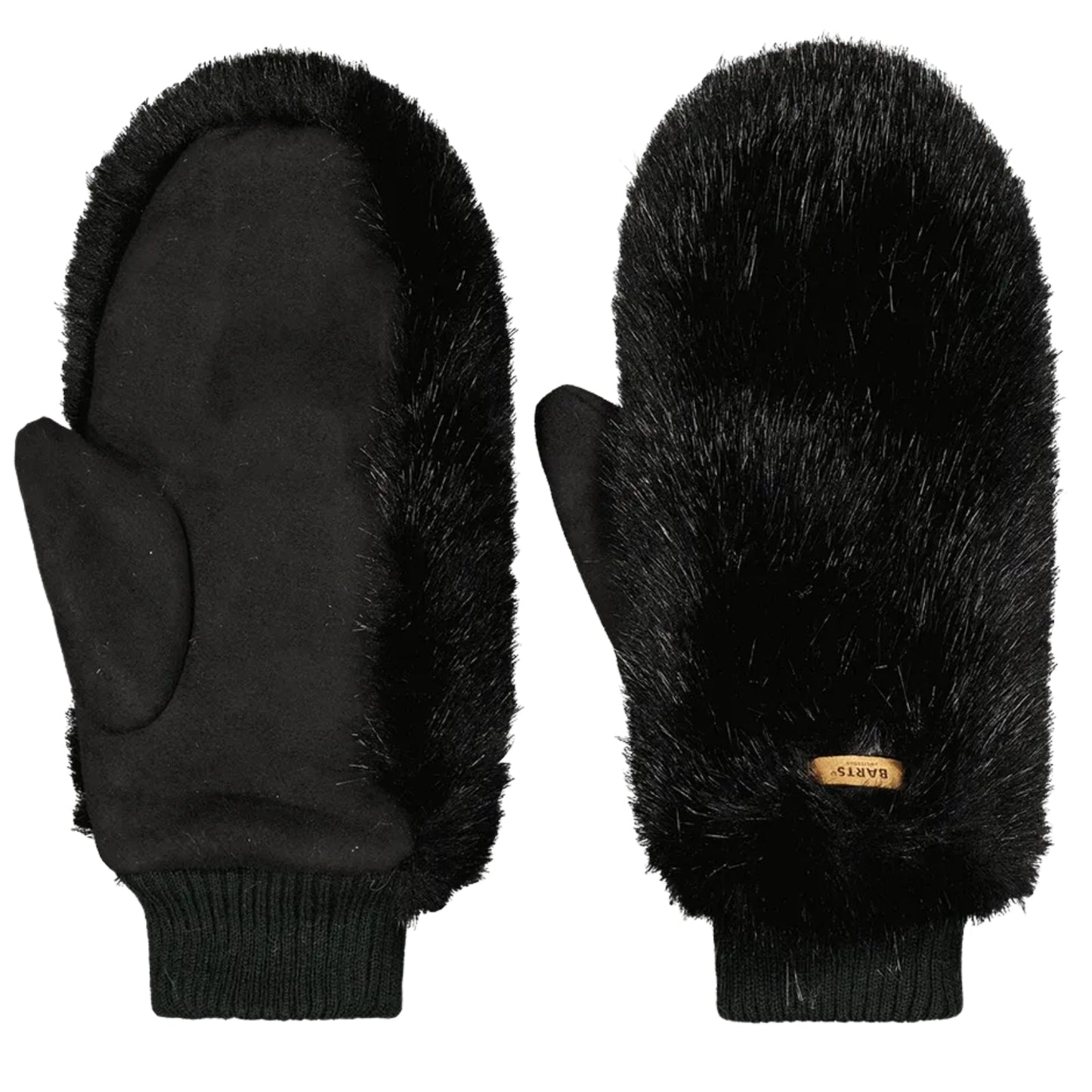 Barts Womens Fur Mitts Knitted cuff Mittens