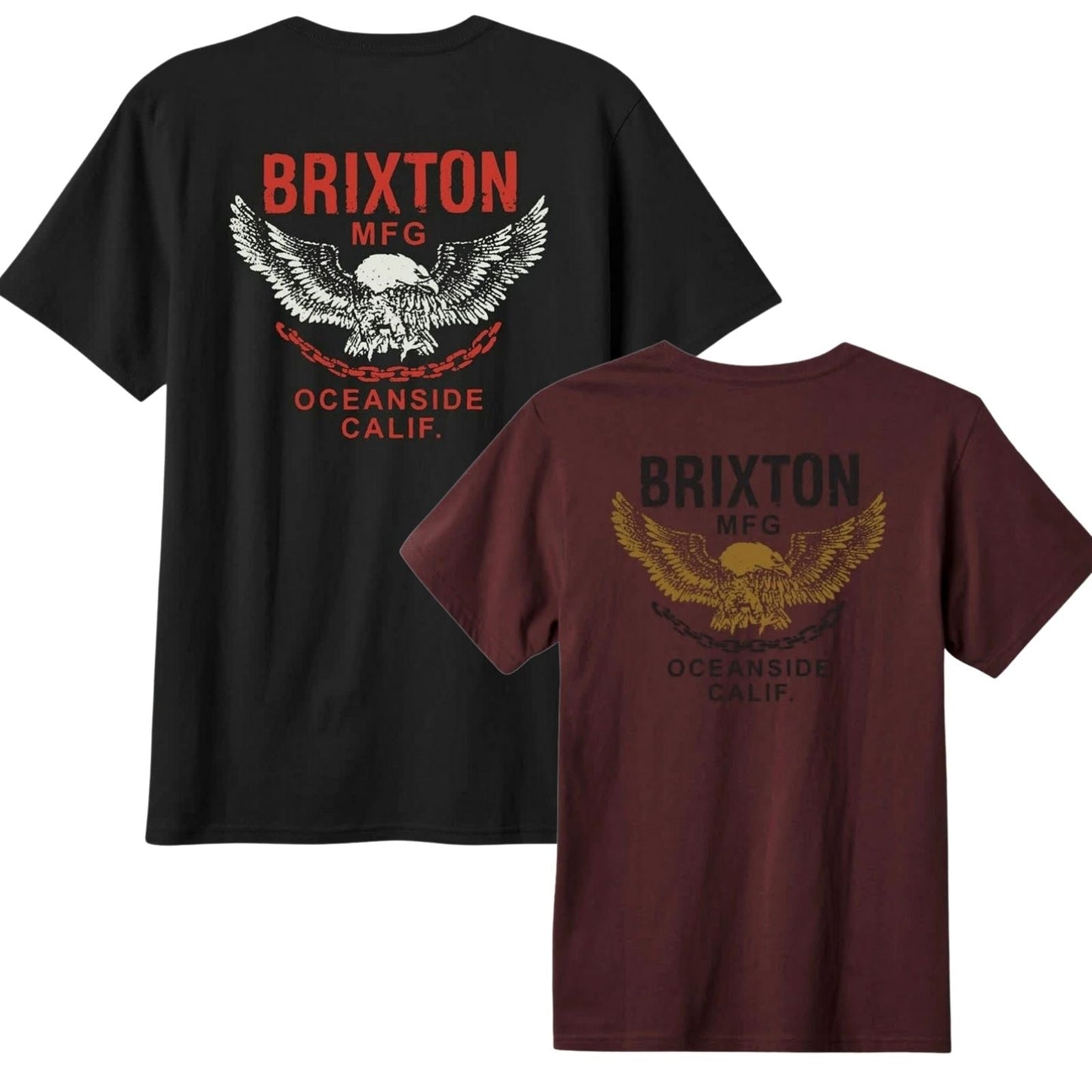 Brixton Mens Waller Vintage Graphic Short Sleeve T-Shirt
