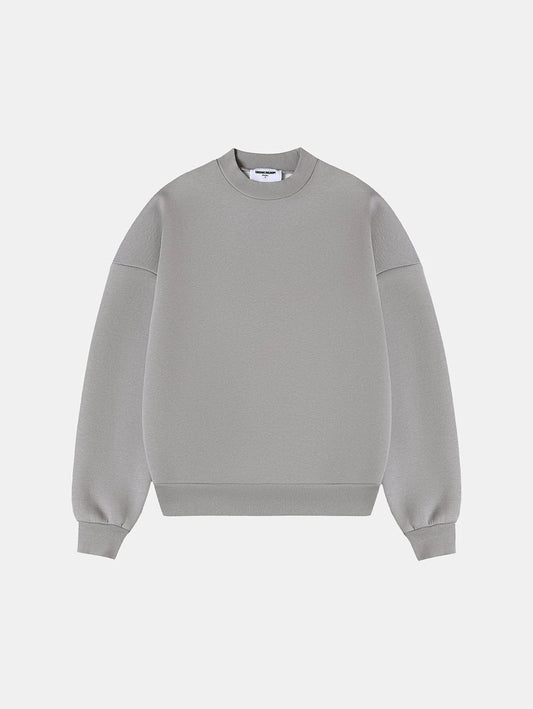 630 GSM BOXY CROPPED FIT 'SMOKE' CREWNECK