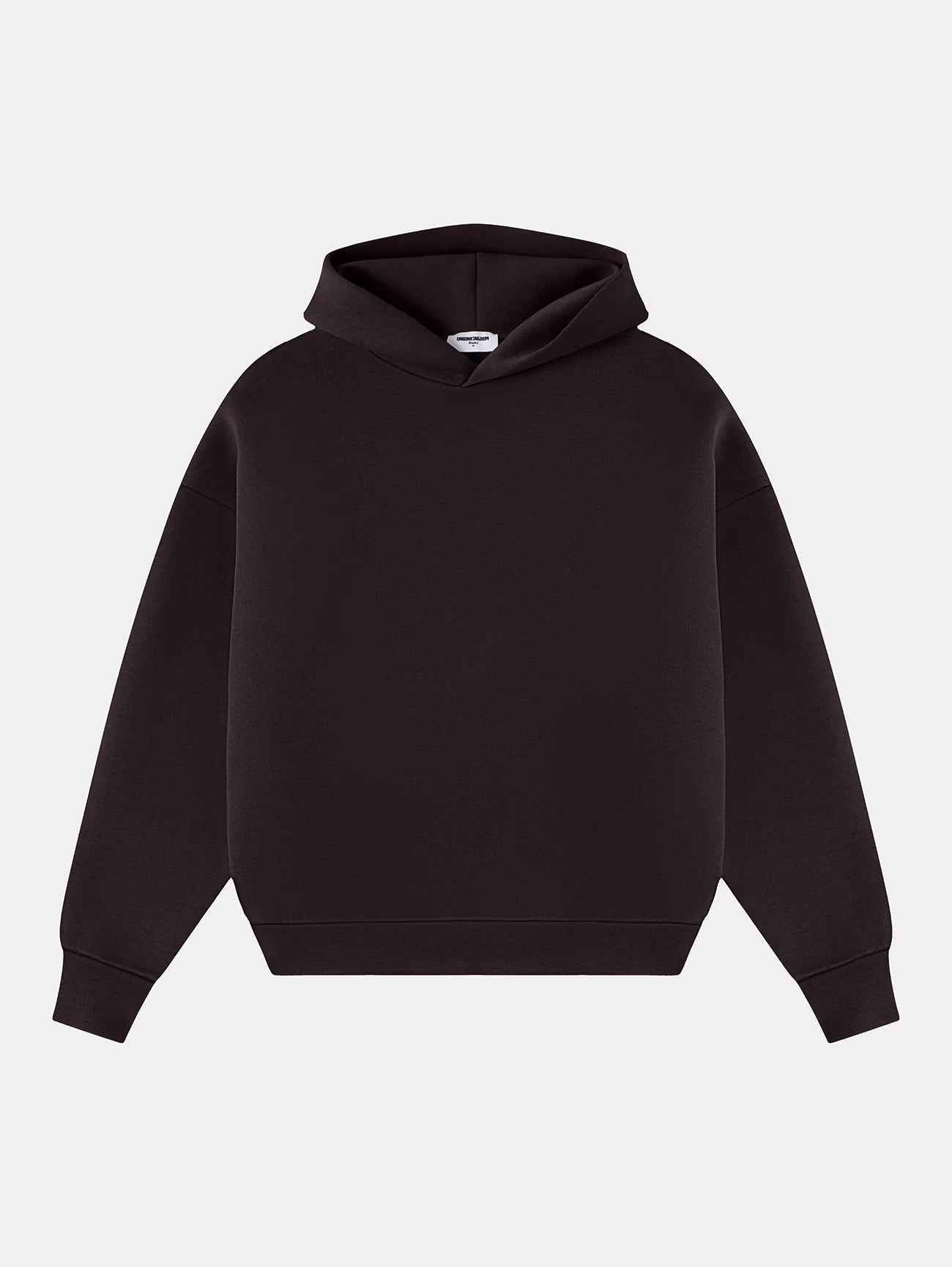 630 GSM BOXY CROPPED FIT 'COFFEE' HOODIE