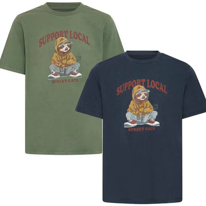 Blend Mens Irving Street Cats Big & Tall Short Sleeve T-Shirt