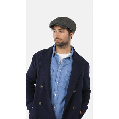 Barts Mens Jamaica Adjustable Warm Wool Flat Cap