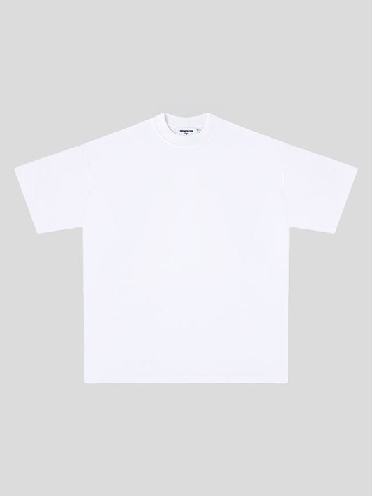 250 GSM LOOSE FIT WHITE' T-SHIRT