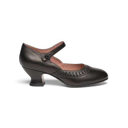 Marjorie 1920s Shoes (Black)