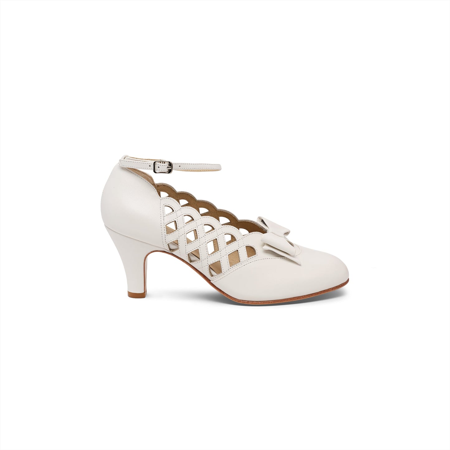 Jessie Vintage Pumps Wide (Soft Ivory)