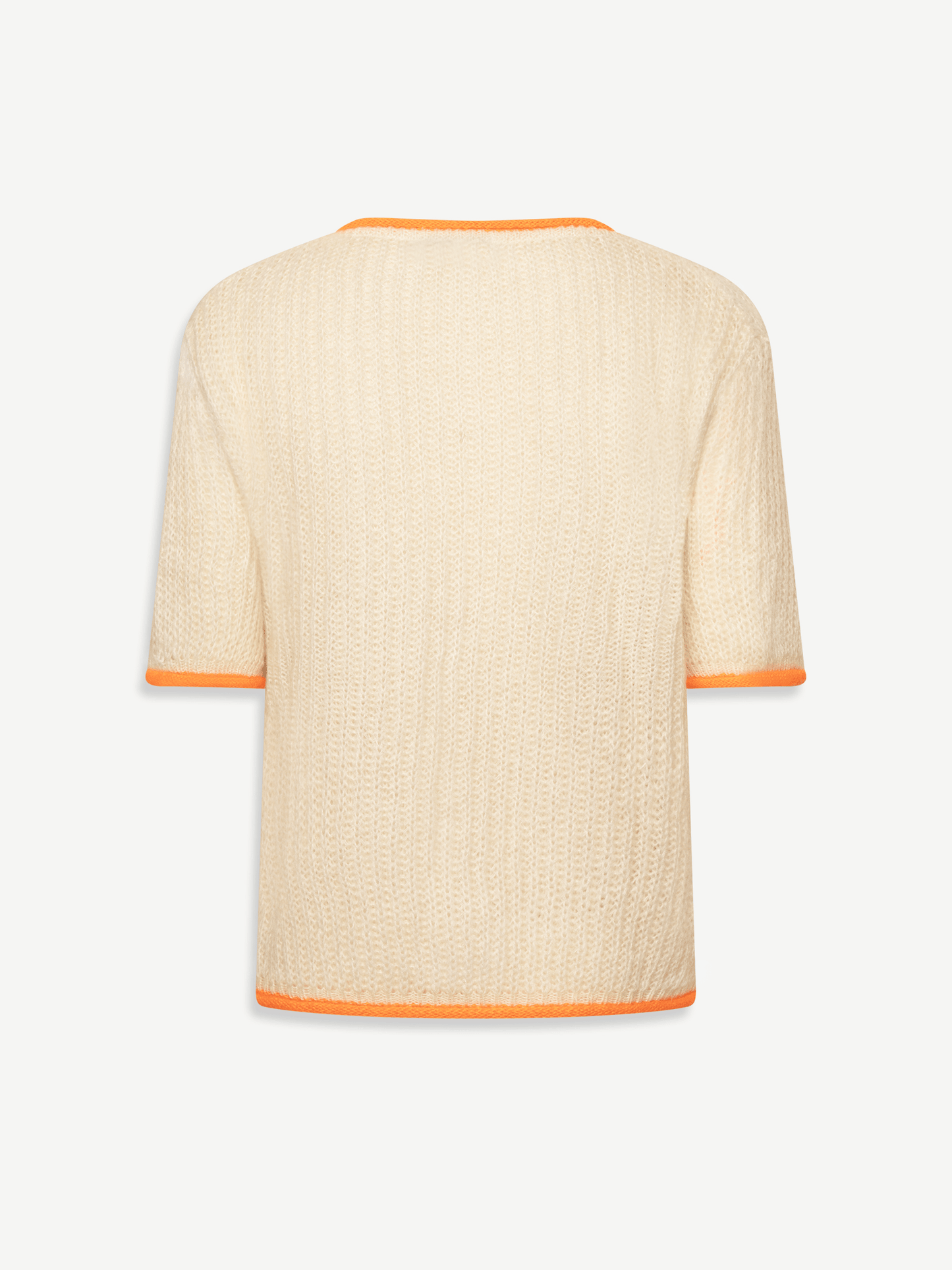 Ecru and Orange Ricky Sweater