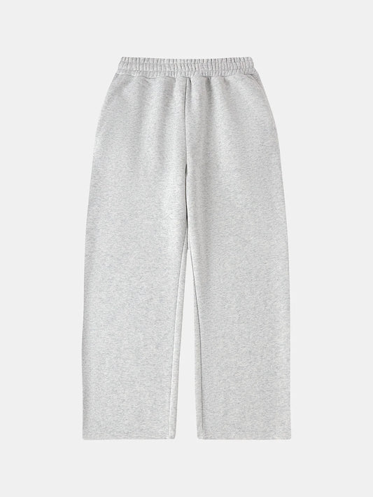 500 GSM LOOSE FIT WIDE LEG 'LIGHT FLOWER GRAY' SWEATPANTS