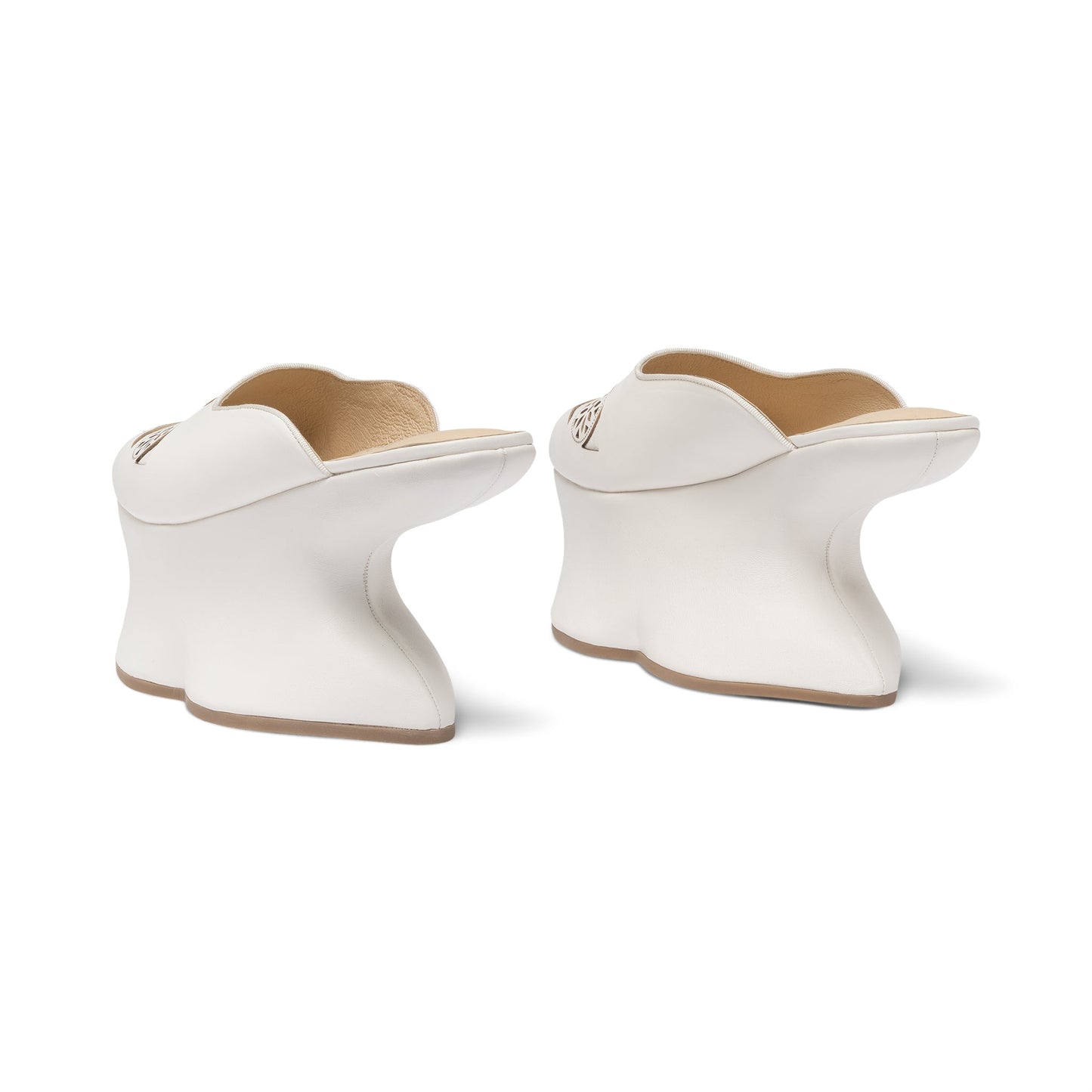 Isabella Venetian Chopines (Ivory)