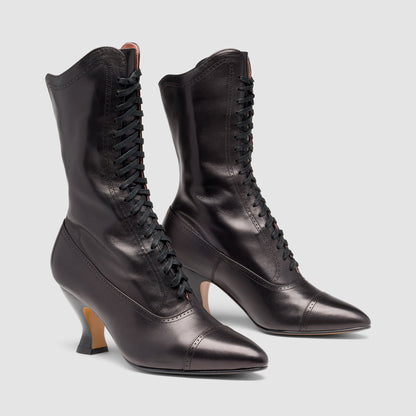 Edith Edwardian Boots (Black)