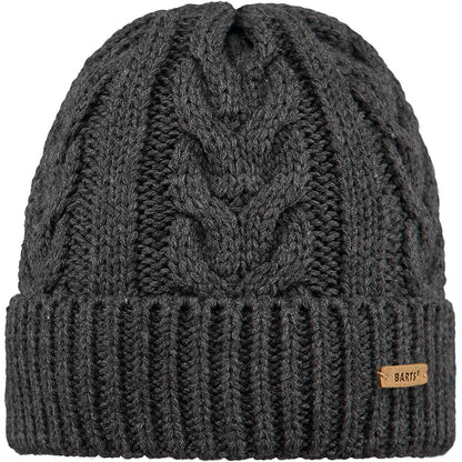 Barts Womens Zira Cable Knit Knitted Fleece Lined Beanie Hat