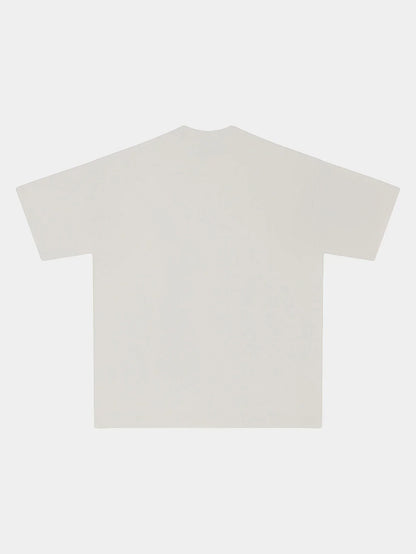 280 GSM LOOSE FIT 'SILVER WHITE' T-SHIRT