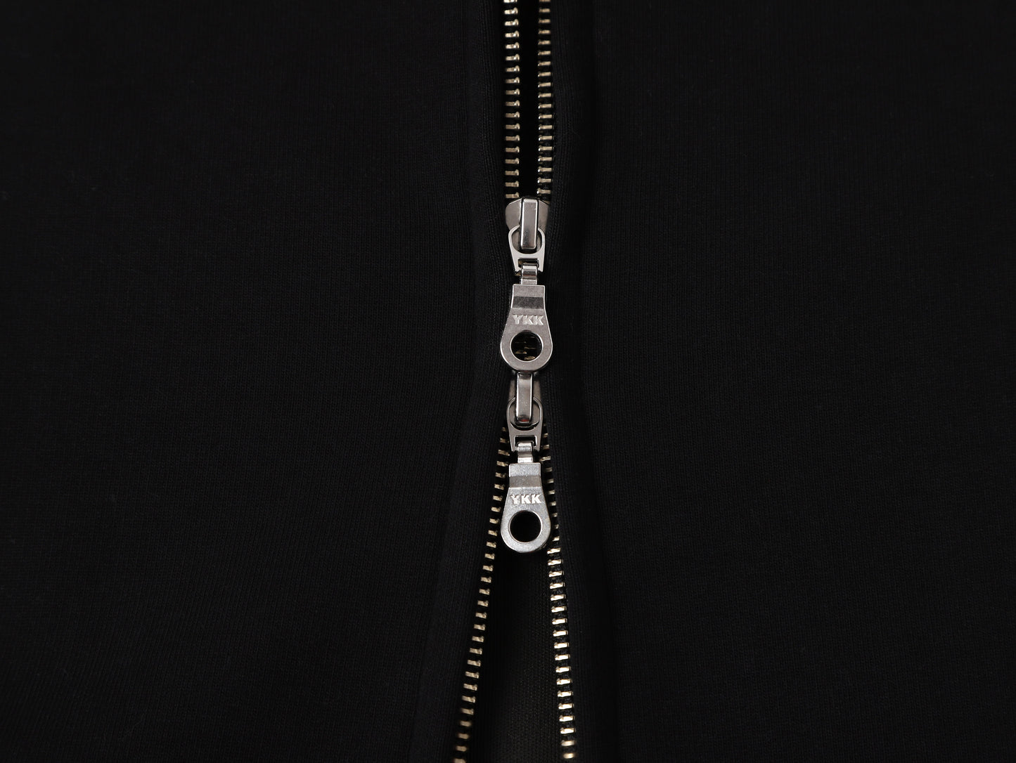 630 GSM BOXY CROPPED FIT 'BLACK' ZIP-UP HOODIE