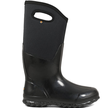 BOGS Womens Classic Shiny Tall Waterproof Wellington Boots - Black