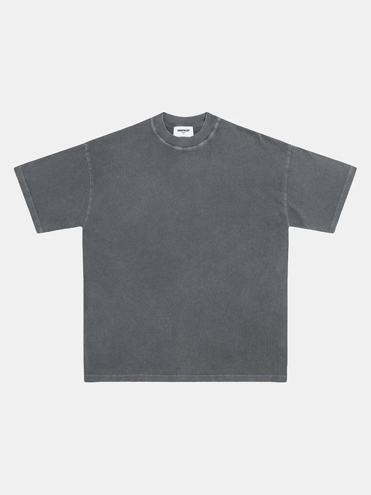 220 GSM LOOSE FIT 'WASHED GRAY' T-SHIRT