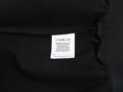 480 GSM RAGLAN BOXY CROPPED FIT 'BLACK' HOODIE