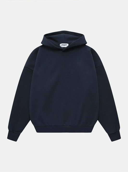500 GSM BOXY CROPPED 'NAVY BLUE' HOODIE