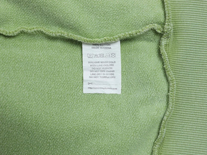 480 GSM BOXY CROPPED FIT 'WASHED GREEN' ZIP-UP HOODIE
