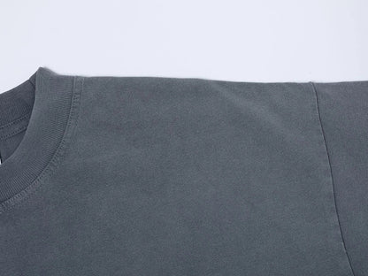 250 GSM LOOSE FIT ' WASHED DARK GRAY' T-SHIRT