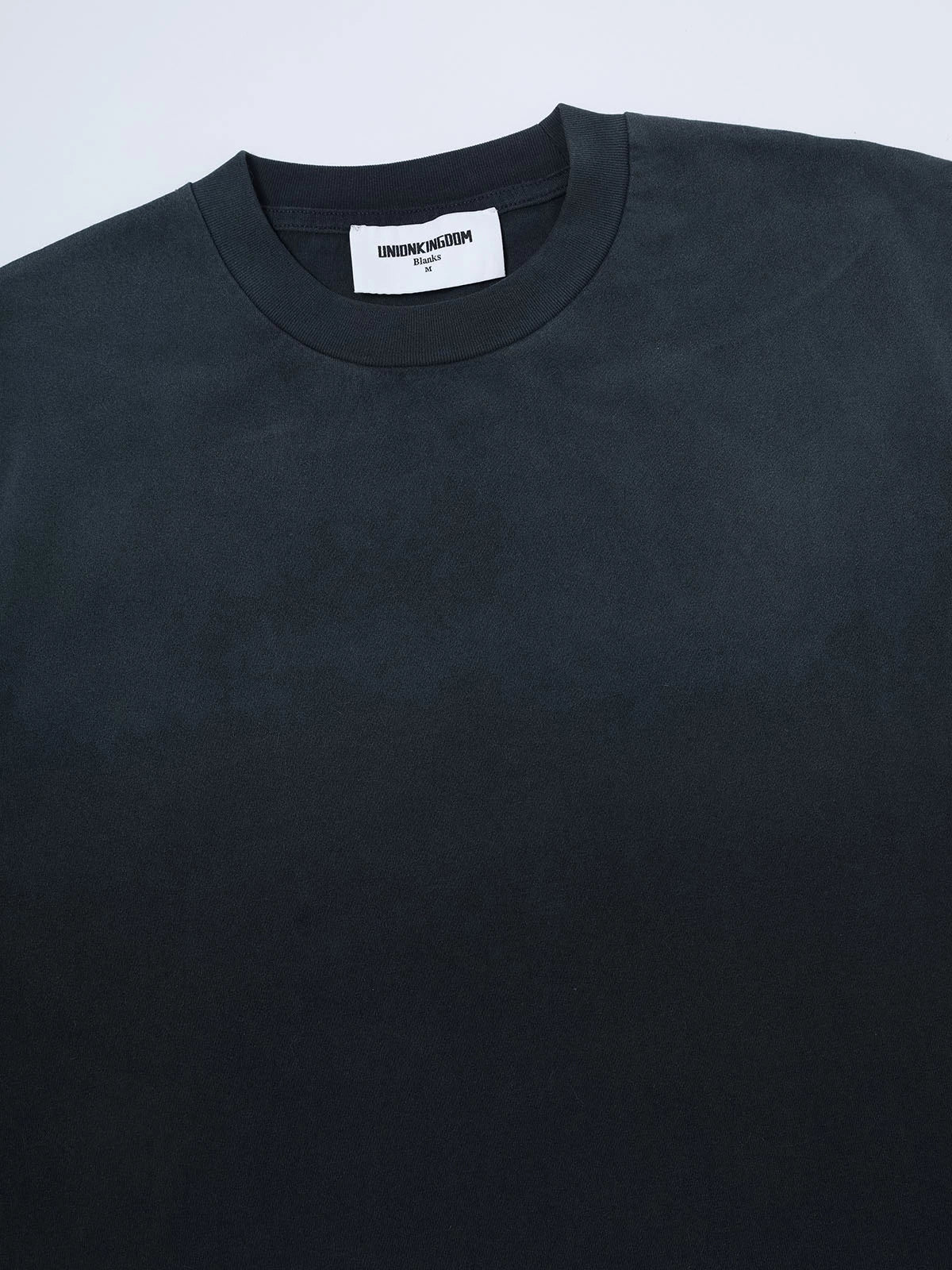 320 GSM BOXY CROPPED 'WASHED NAVY BLUE' T-SHIRT