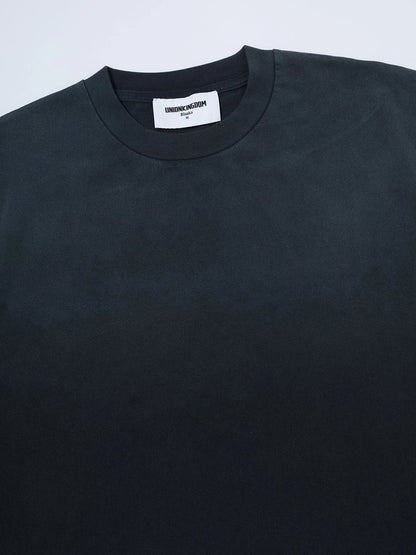 320 GSM BOXY CROPPED 'WASHED NAVY BLUE' T-SHIRT