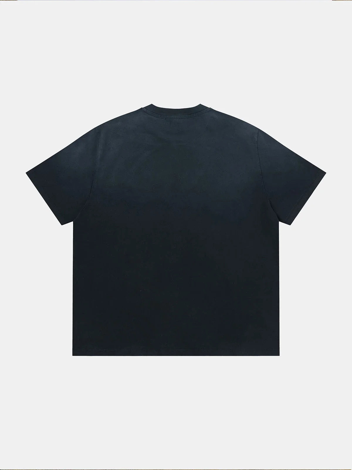 320 GSM BOXY CROPPED 'WASHED NAVY BLUE' T-SHIRT