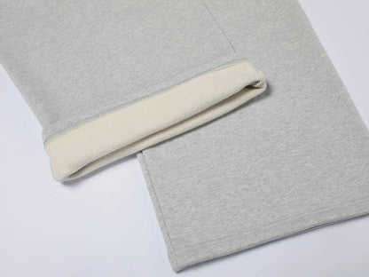 600 GSM BAGGY FIT 'FLOWER GRAY' PANTS