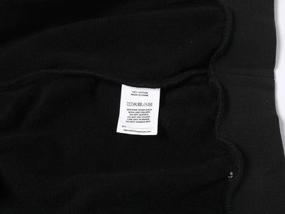 600 GSM RAGLAN CROPPED FIT 'BLACK' HOODIE