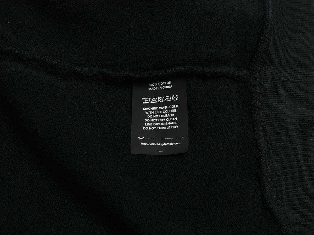 480 GSM FLEECE CROPPED FIT 'BLACK' HOODIE