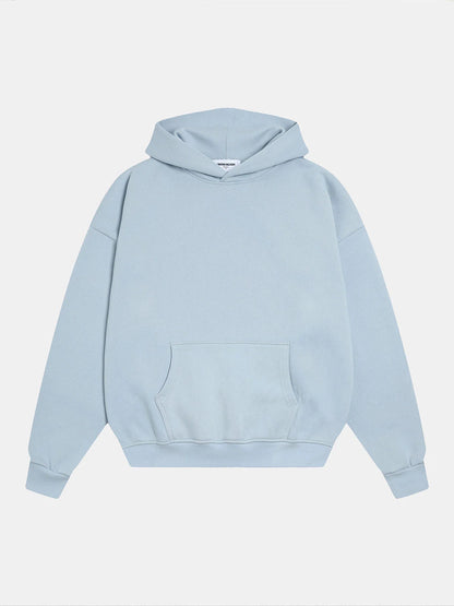 520 GSM BOXY CROPPED FIT 'LIGHT BLUE' HOODIE