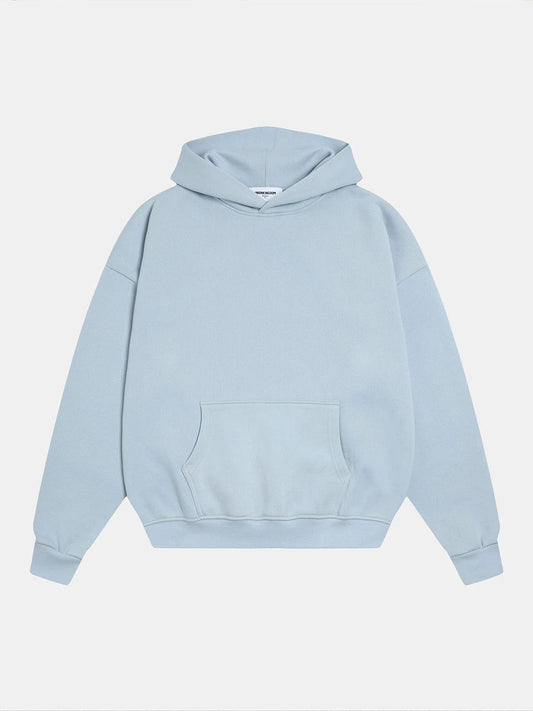 520 GSM BOXY CROPPED FIT 'LIGHT BLUE' HOODIE