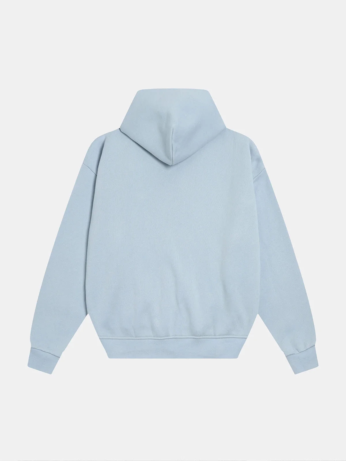 520 GSM BOXY CROPPED FIT 'LIGHT BULE' ZIP-UP HOODIE
