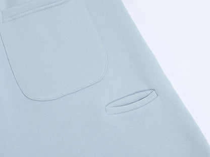 520 GSM COZY BAGGY 'LIGHT BULE' STRAIGHT PANTS