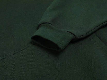 520 GSM BOXY CROPPED FIT 'DARK GREEN' HOODIE