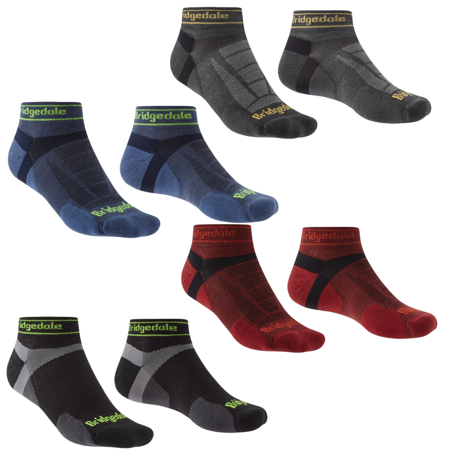 Bridgedale Mens Trail Run Ultralight T2 Merino Sport Low Socks
