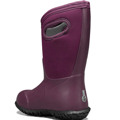 BOGS Kids York Solid Waterproof Wellington Boots - Plum
