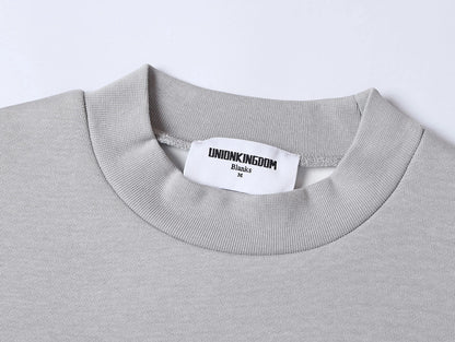 630 GSM BOXY CROPPED FIT 'SMOKE' CREWNECK