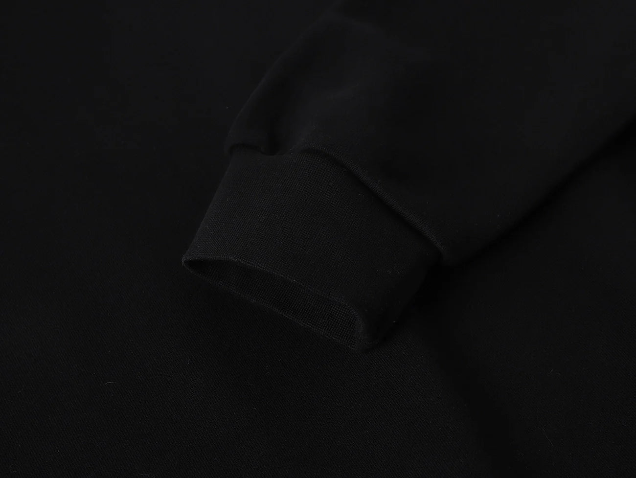 630 GSM BOXY CROPPED FIT 'BLACK' HOODIE
