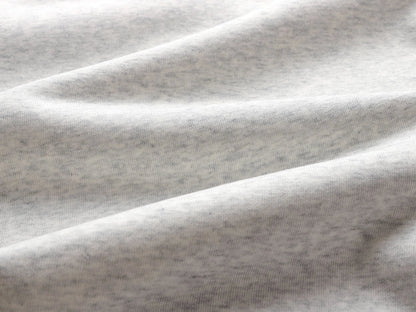 500 GSM BOXY CROPPED 'LIGHT FLOWER GRAY' HOODIE