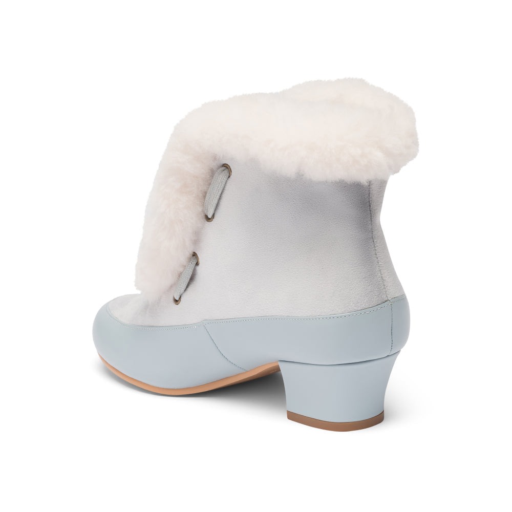 Alpen Retro Winter Booties (Sky Blue/Ivory)