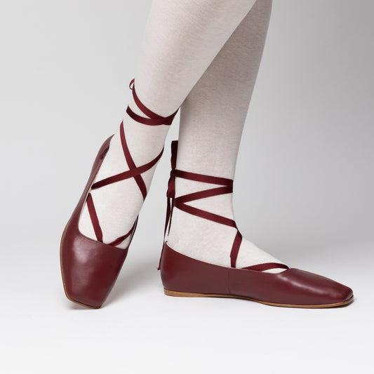 Bronte Slippers (Black Cherry)