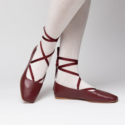 Bronte Slippers Wide (Black Cherry)
