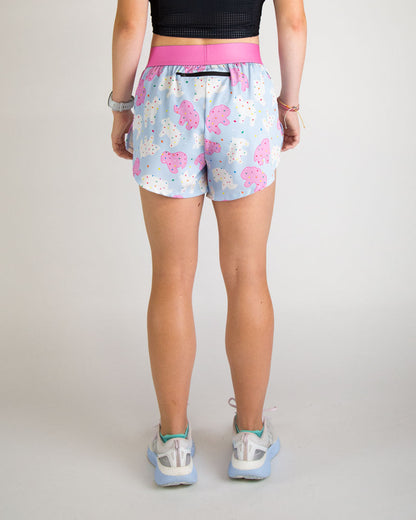 Women's Animal Cookies 4" Split Shorts