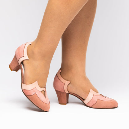 Christine Vintage Pumps (Seductress Pink)