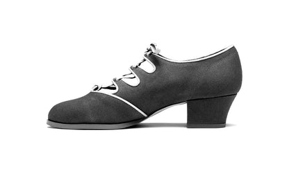 Clementine Vintage Ghillie Shoes (Moss Green/Taupe)