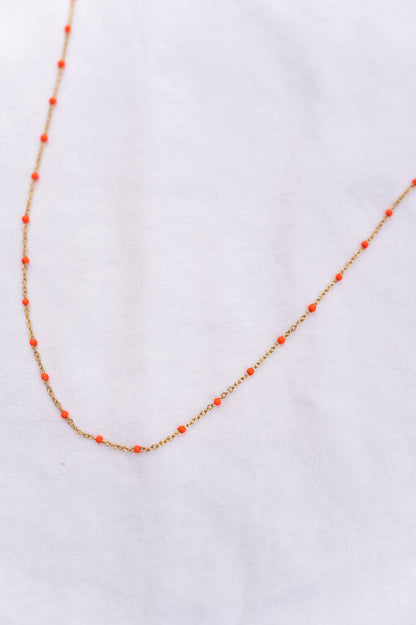 Orange Mary Necklace
