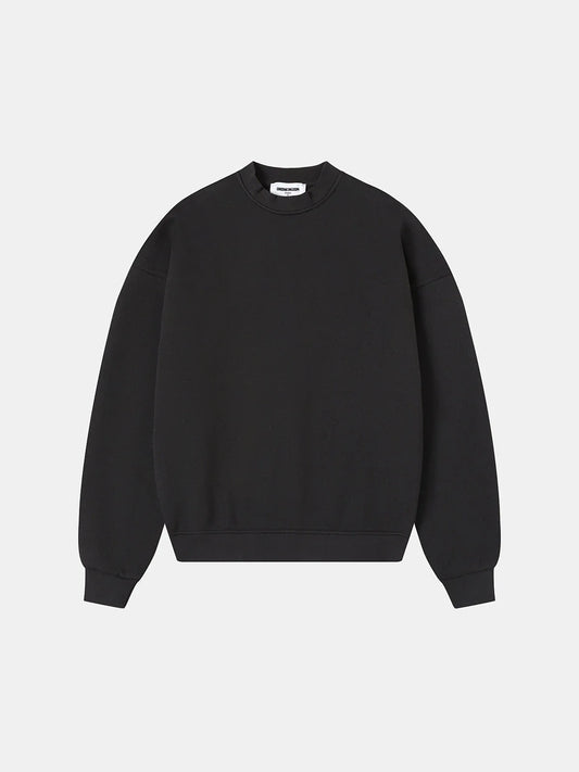 520 GSM BOXY CROPPED FIT 'DARK GRAY' CREWNECK
