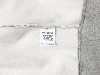 520 GSM BOXY CROPPED FIT 'FLOWER GRAY' HOODIE