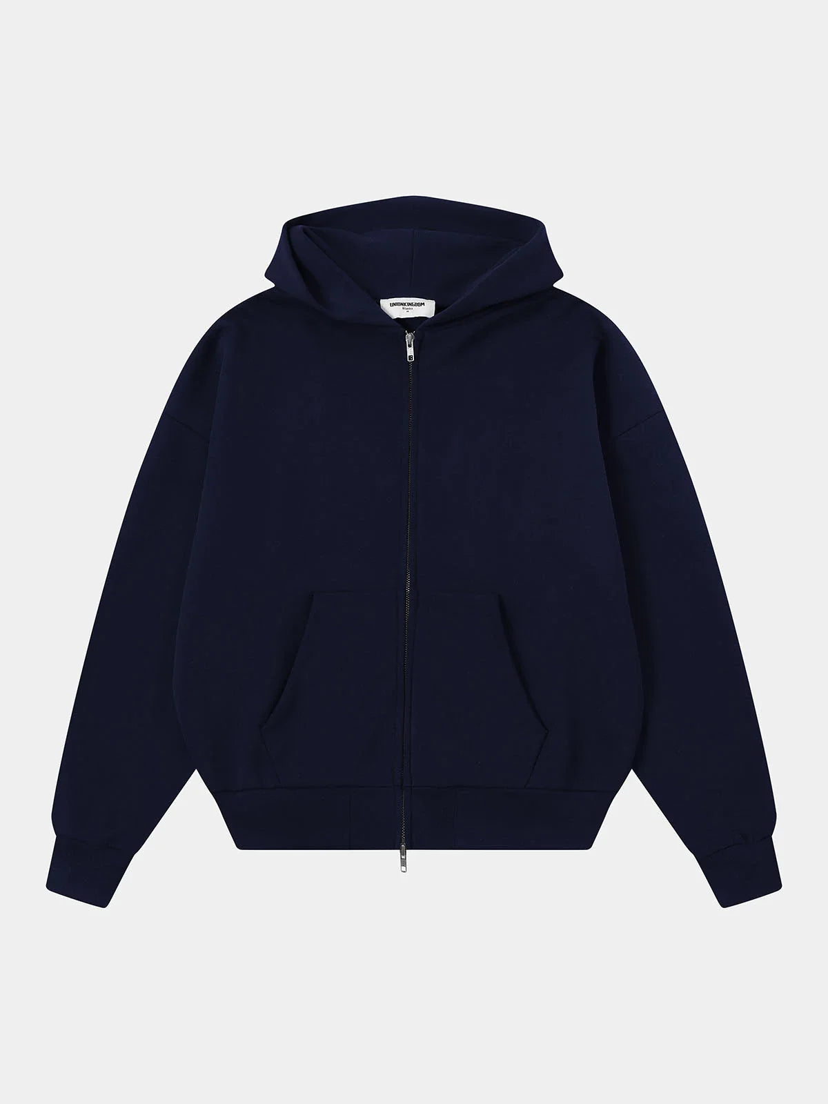480 GSM TERRY BOX 'NAVY BLUE' ZIP-UP HOODIE